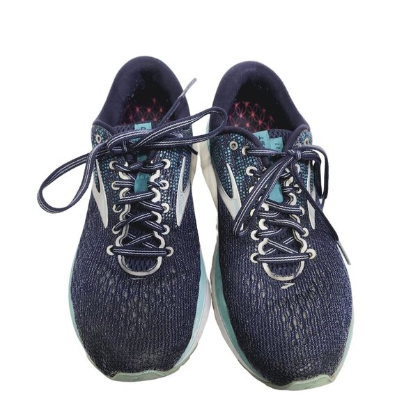 Brooks Ghost‎ 11 Running Shoes Womens Navy Grey Blue Size 8.5 - Picture 2 of 13